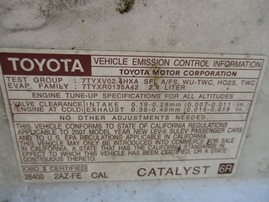 2007 TOYOTA CAMRY LE WHITE 2.4L AT Z16385